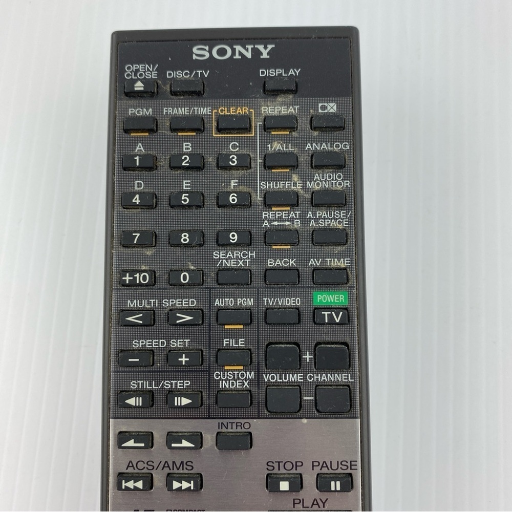 Sony RMT-333A Remote Control CD CDV LD PLAYER/TV - Picture 3 of 5